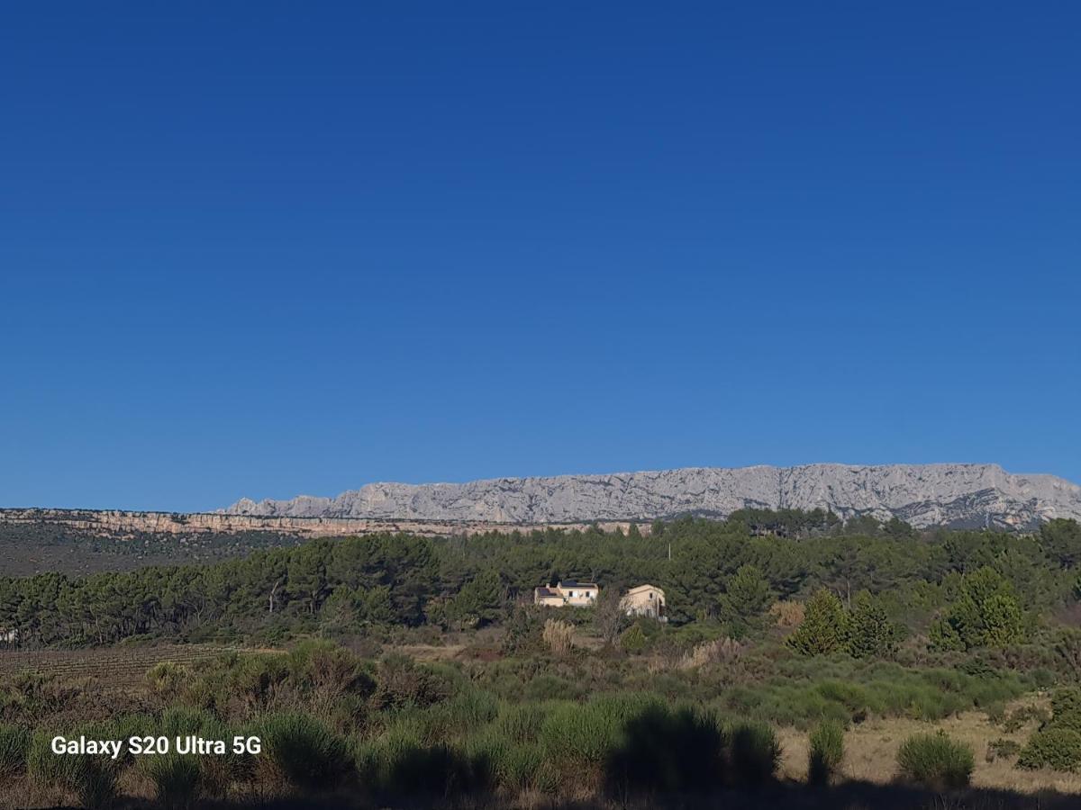 Mas Gabelys Superbe Vue Sainte Victoire Jardin Terrasse Et Piscine Leilighet Trets Eksteriør bilde